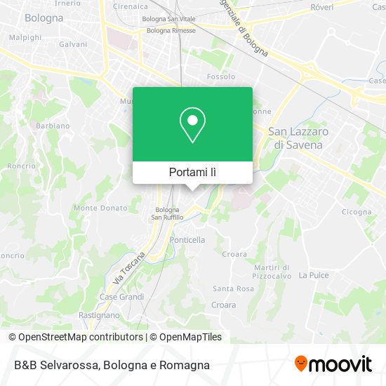 Mappa B&B Selvarossa
