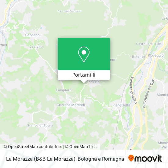 Mappa La Morazza (B&B La Morazza)