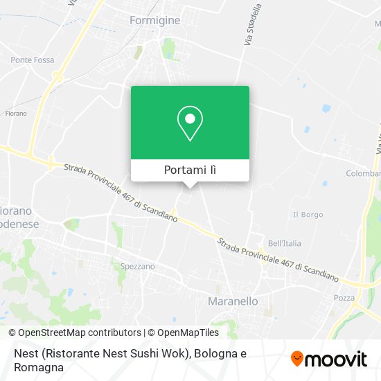 Mappa Nest (Ristorante Nest Sushi Wok)