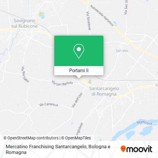 Mappa Mercatino Franchising Santarcangelo