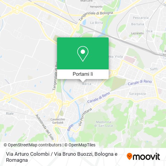 Mappa Via Arturo Colombi / Via Bruno Buozzi