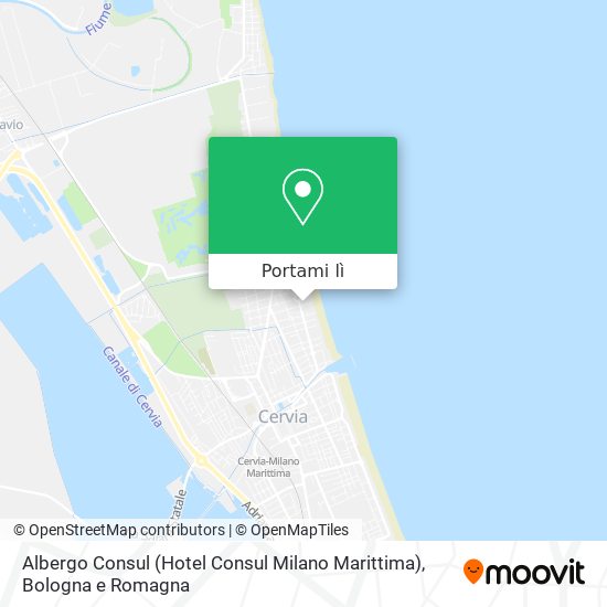 Mappa Albergo Consul (Hotel Consul Milano Marittima)