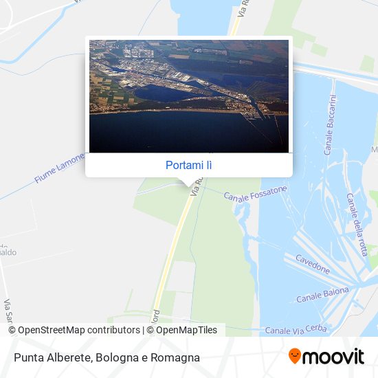 Mappa Punta Alberete