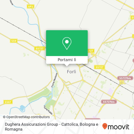 Mappa Dughera Assicurazioni Group - Cattolica