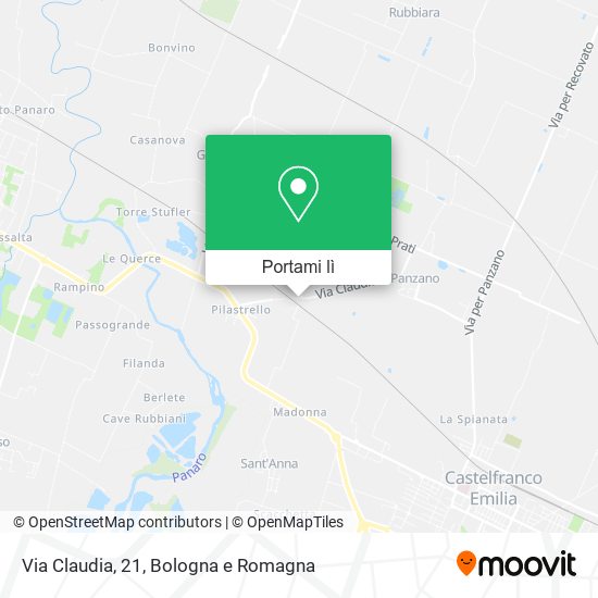 Mappa Via Claudia, 21