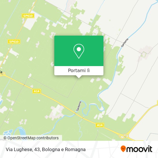 Mappa Via Lughese, 43