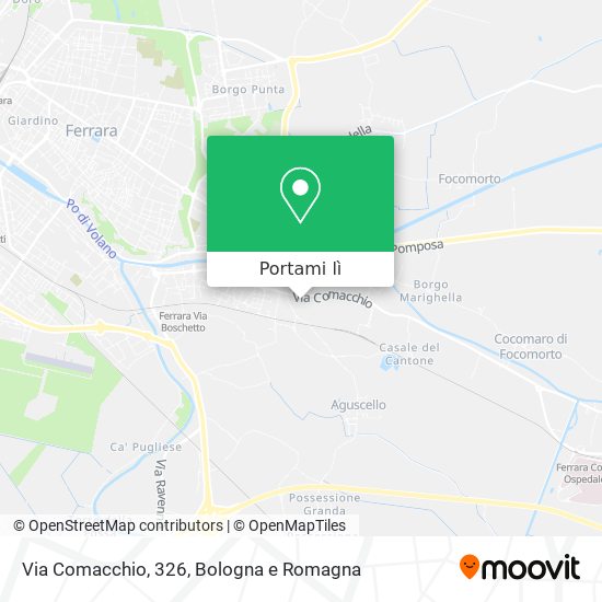 Mappa Via Comacchio, 326