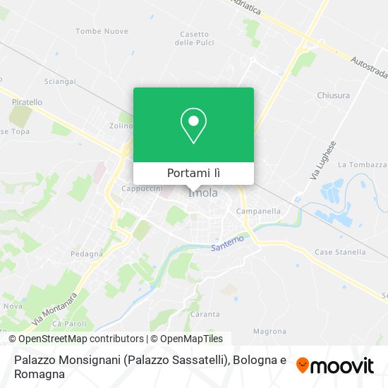Mappa Palazzo Monsignani (Palazzo Sassatelli)
