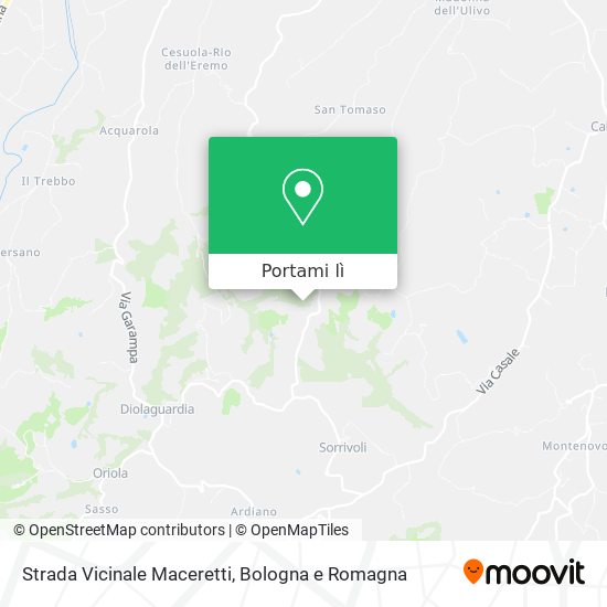 Mappa Strada Vicinale Maceretti