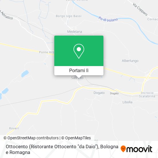 Mappa Ottocento (Ristorante Ottocento "da Daio")