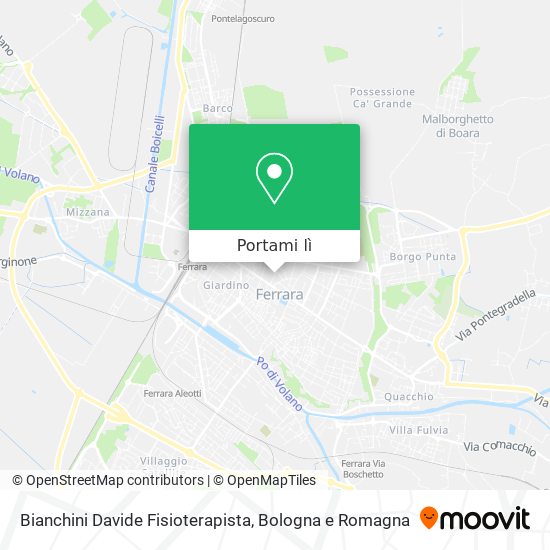 Mappa Bianchini Davide Fisioterapista