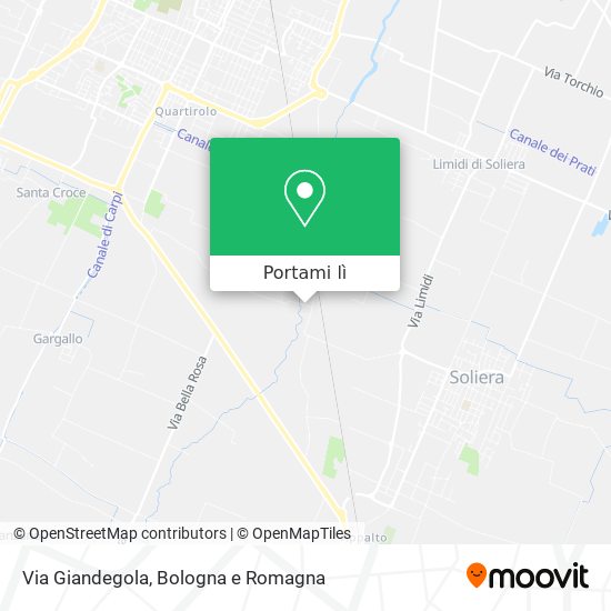 Mappa Via Giandegola