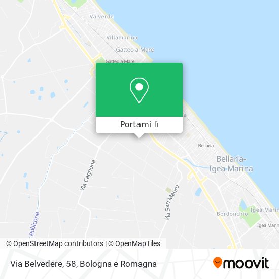 Mappa Via Belvedere, 58