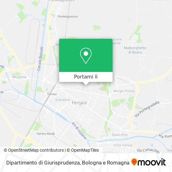 Mappa Dipartimento di Giurisprudenza