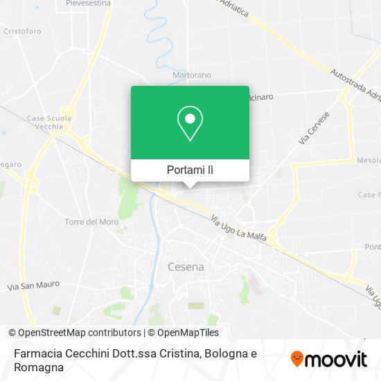 Mappa Farmacia Cecchini Dott.ssa Cristina