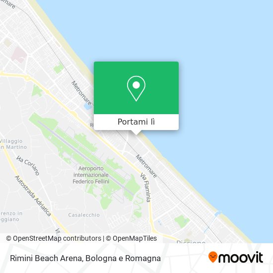 Mappa Rimini Beach Arena