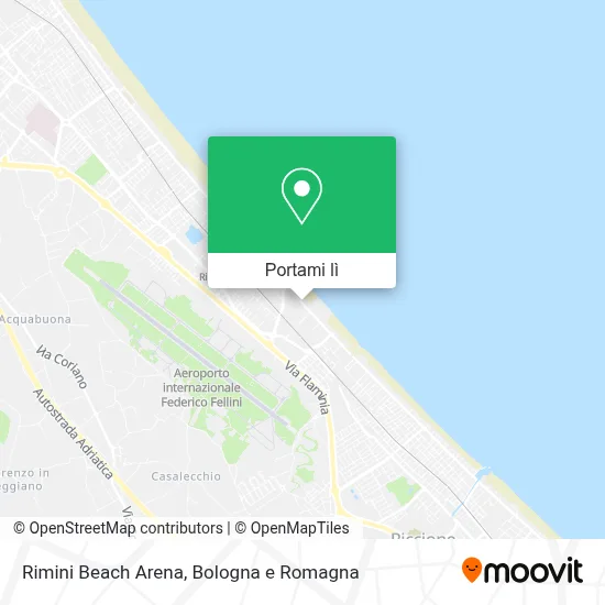 Mappa Rimini Beach Arena