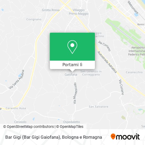 Mappa Bar Gigi (Bar Gigi Gaiofana)