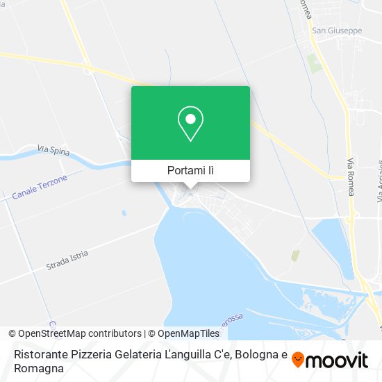 Mappa Ristorante Pizzeria Gelateria L'anguilla C'e