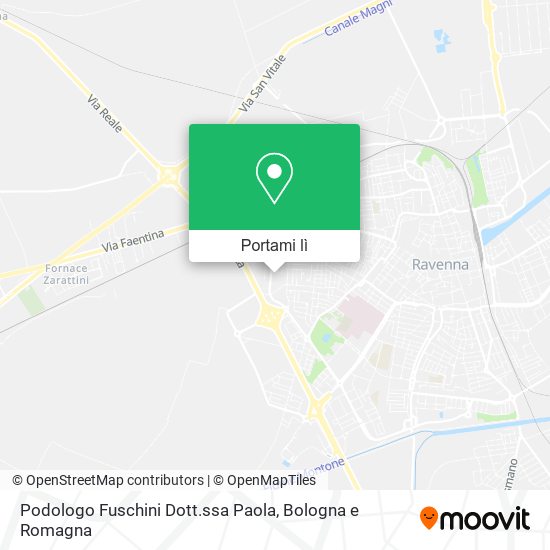 Mappa Podologo Fuschini Dott.ssa Paola
