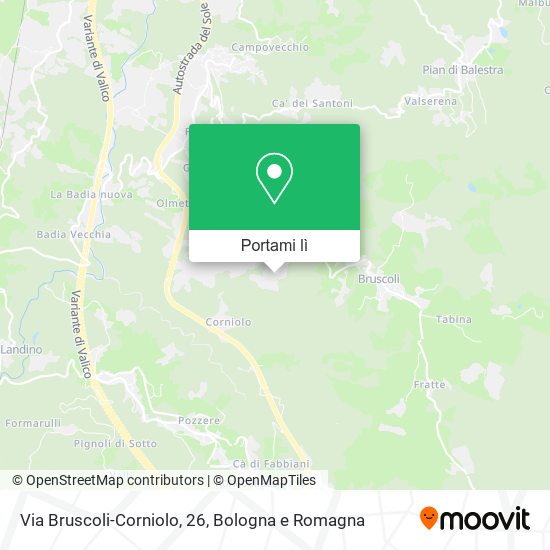 Mappa Via Bruscoli-Corniolo, 26