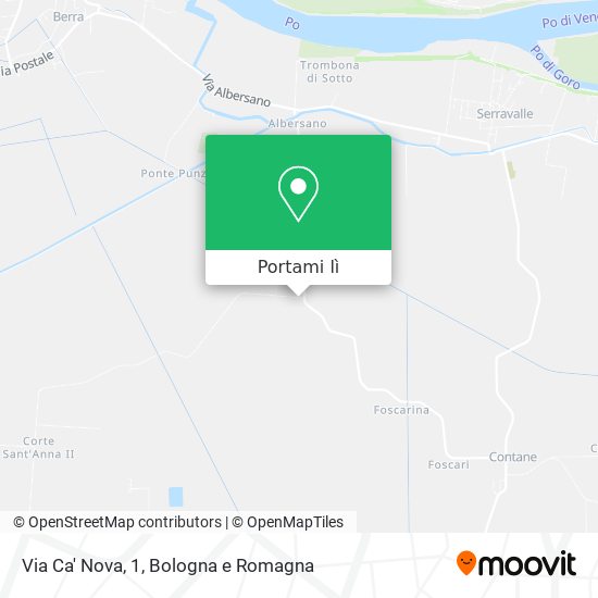 Mappa Via Ca' Nova, 1