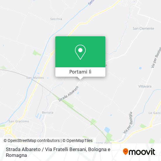 Mappa Strada Albareto / Via Fratelli Bersani