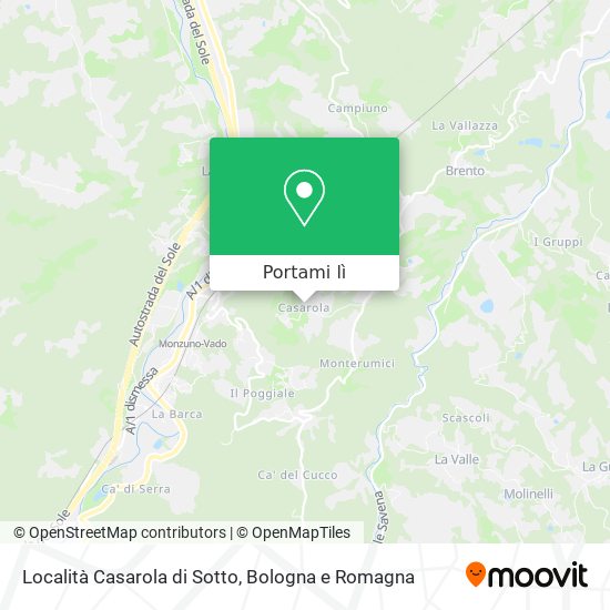 Mappa Località Casarola di Sotto