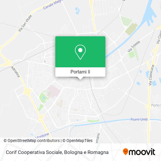 Mappa Corif Cooperativa Sociale