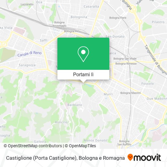 Mappa Castiglione (Porta Castiglione)