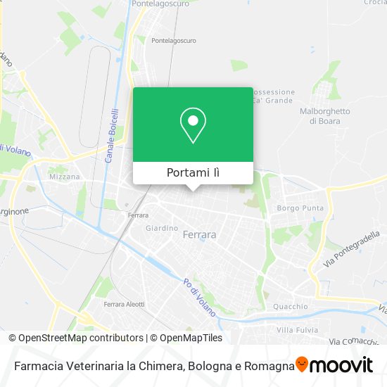 Mappa Farmacia Veterinaria la Chimera