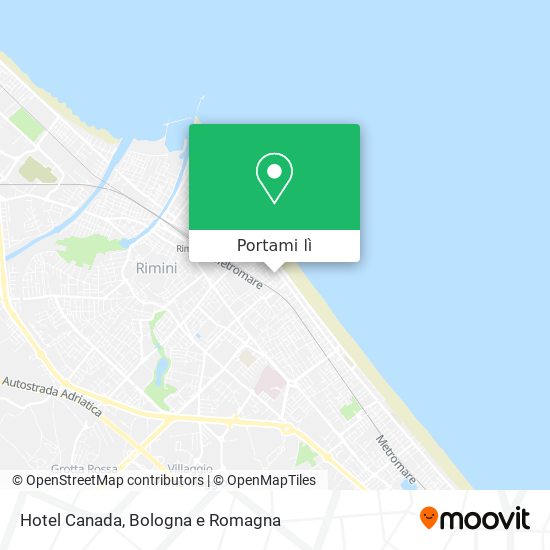 Mappa Hotel Canada