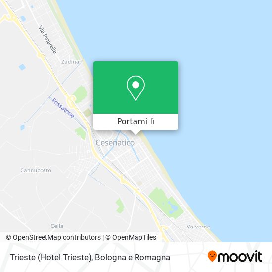 Mappa Trieste (Hotel Trieste)