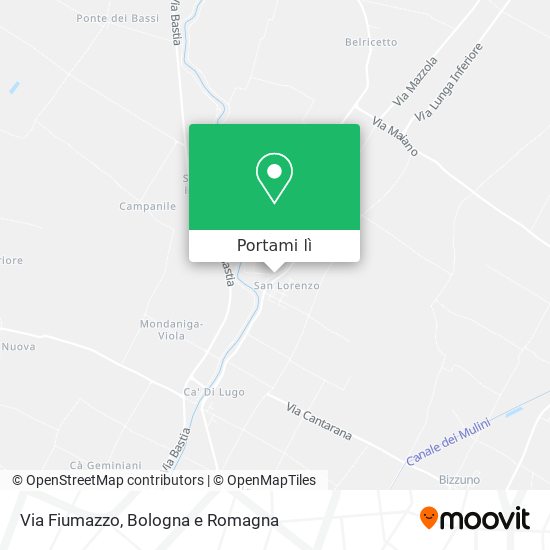Mappa Via Fiumazzo