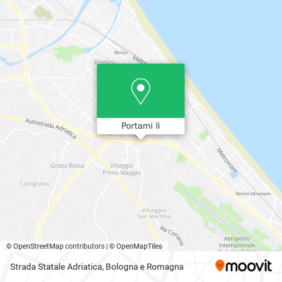 Mappa Strada Statale Adriatica