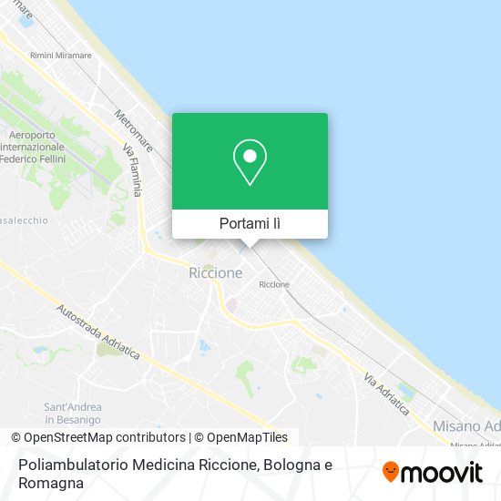 Mappa Poliambulatorio Medicina Riccione