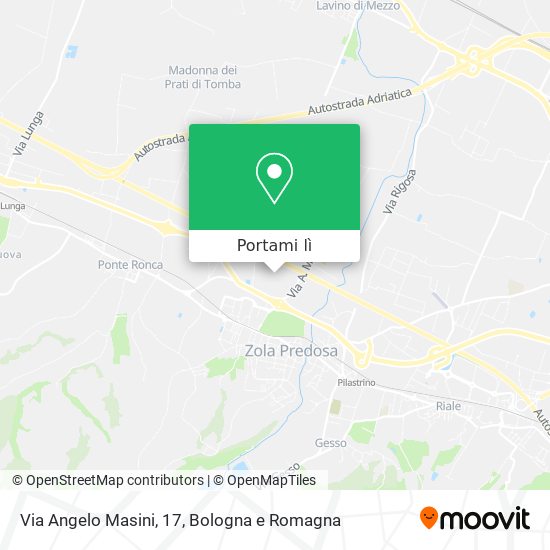 Mappa Via Angelo Masini, 17