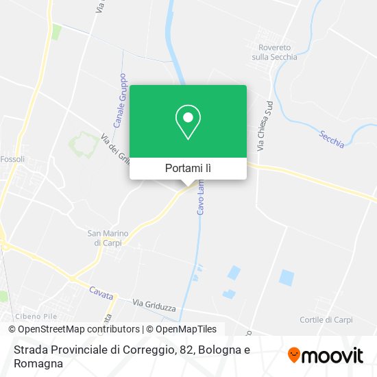 Mappa Strada Provinciale di Correggio, 82