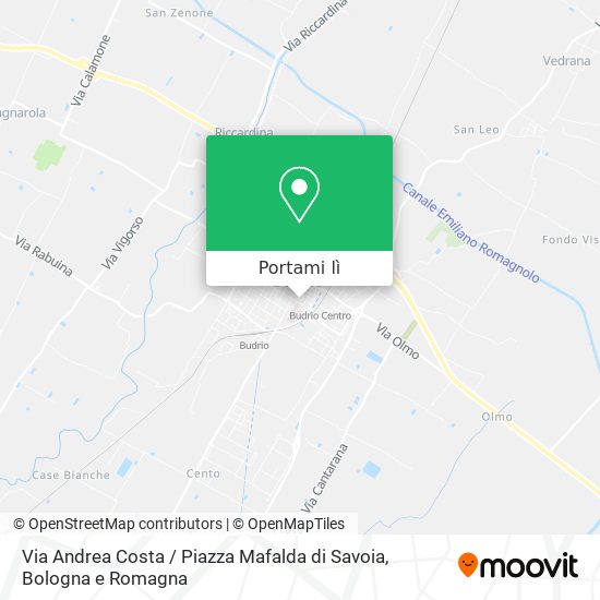 Mappa Via Andrea Costa / Piazza Mafalda di Savoia