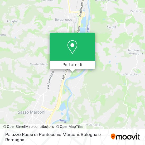 Mappa Palazzo Rossi di Pontecchio Marconi