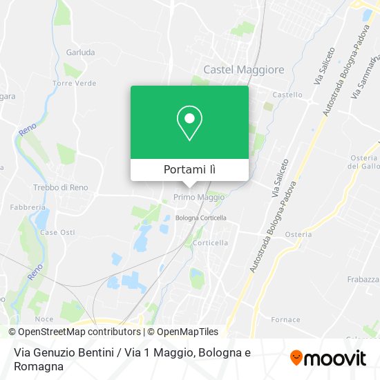 Mappa Via Genuzio Bentini / Via 1 Maggio
