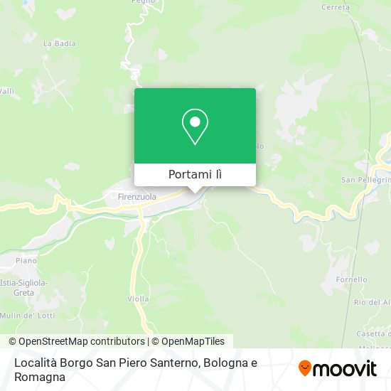Mappa Località Borgo San Piero Santerno