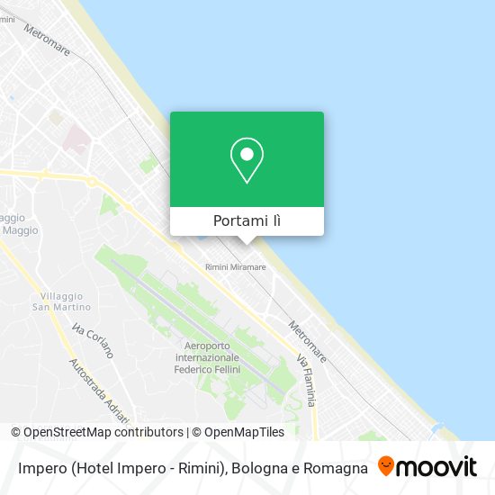 Mappa Impero (Hotel Impero - Rimini)