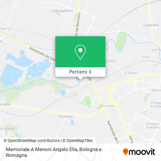 Mappa Memoriale A Menoni Angelo Elia