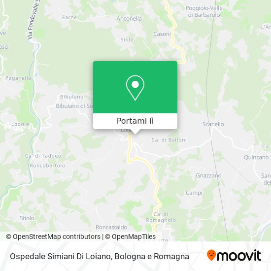 Mappa Ospedale Simiani Di Loiano