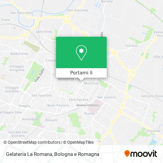 Mappa Gelateria La Romana
