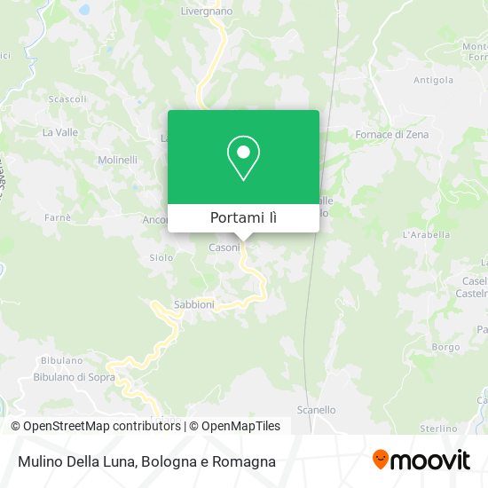 Mappa Mulino Della Luna