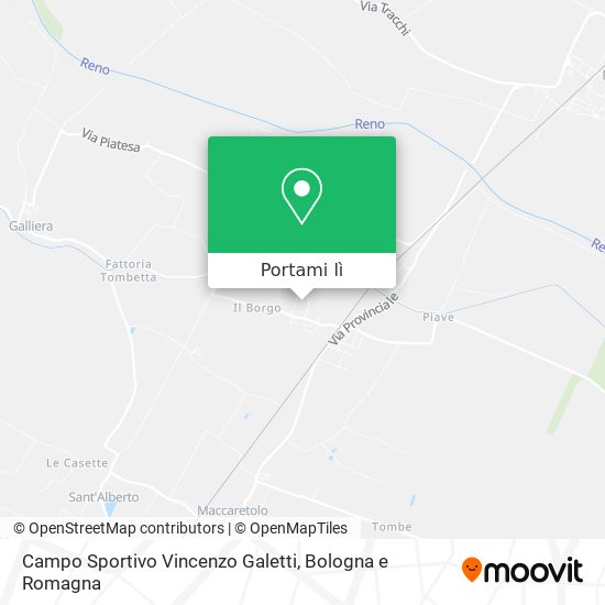 Mappa Campo Sportivo Vincenzo Galetti