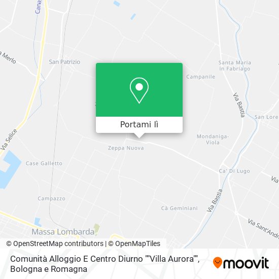 Mappa Comunità Alloggio E Centro Diurno ""Villa Aurora""
