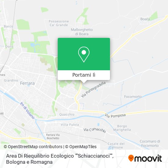Mappa Area Di Riequilibrio Ecologico ""Schiaccianoci""